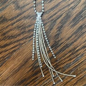 Y-Drop Rhinestone Necklace